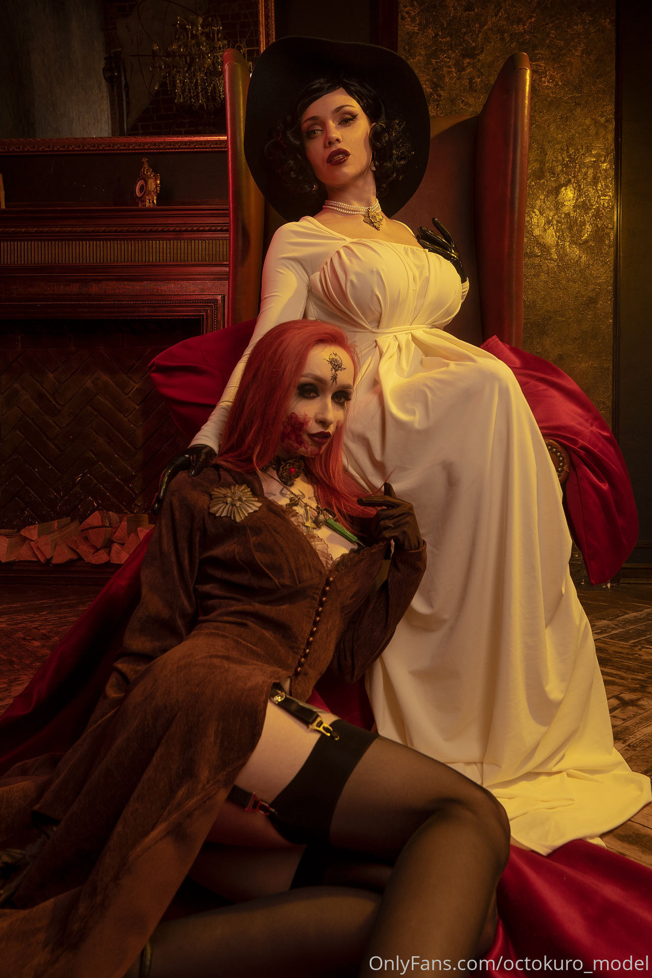 [ManyVids] Step Mom Dimitrescu and Step Daughter – Octokuro, LeahMeow